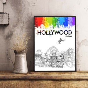 Hollywood Studios - Eine Welt der Farbe - Digital Download - Wandkunst