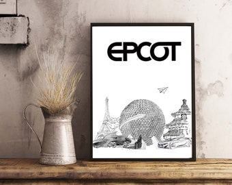 Epcot - Magic Doesn't Need Color - Digital Download