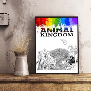 Animal Kingdom - A World of Color - Digital Download - Wall Art
