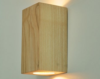 Wandleuchte, Wandlampe, Nachttischlampe, Einzigartige Lampe, Wandleuchte aus Holz, Wandleuchte im Raum, Industrielampe, Lampe, Doppelseitige Lampe