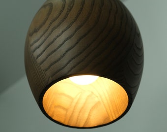 Esche Holz Deckenlampe: Moderne Pendel Beleuchtung