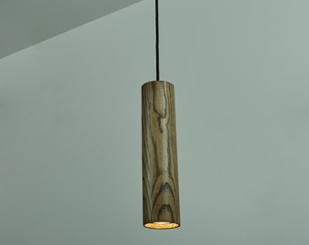 Ceiling lamp, Modern lamp, Industrial lamp, Wall lamp with wooden base, Room lighting, Fixture, Modern lamp, Cylindrical lamp