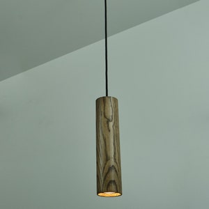 Ceiling lamp, Modern lamp, Industrial lamp, Wall lamp with wooden base, Room lighting, Fixture, Modern lamp, Cylindrical lamp