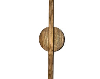 Naturholz Wandleuchte. Skandinavisches Design Wandbeleuchtung. Hölzerne Wand-Lampe