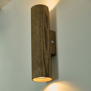 Wooden sconce, Modern wall lam, Natural Solid Wood sconce, Wall mounted lamp, Sconce scandinavian lighting, Wood wall sconce