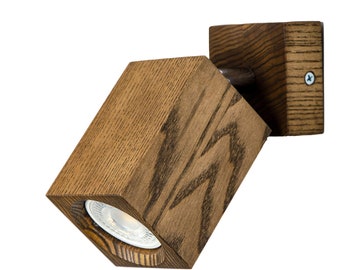 Esche Würfel Spotlight: Moderne Wand-/Deckenlampe