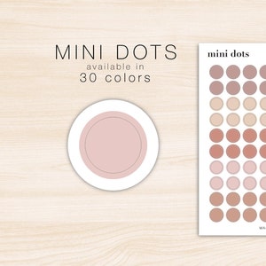 Mini Dot Planner Stickers • Minimalist Planning • Organizer • Transparent Planner Stickers • Schedule • Personalized Daily Weekly Monthly