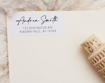 Airy Thin • Minimalist Labels • Return Address Labels • Custom Labels • Personalized Address Labels • étiquettes d'adresse • Wedding Sticker