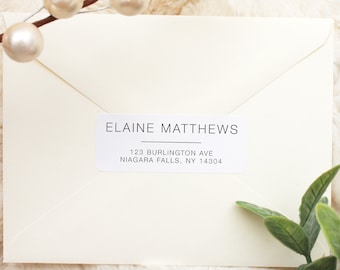 Minimalist Clean Labels • Return Address Labels • Custom Labels • Personalized Address Labels • étiquettes d'adresse • Wedding Sticker Label