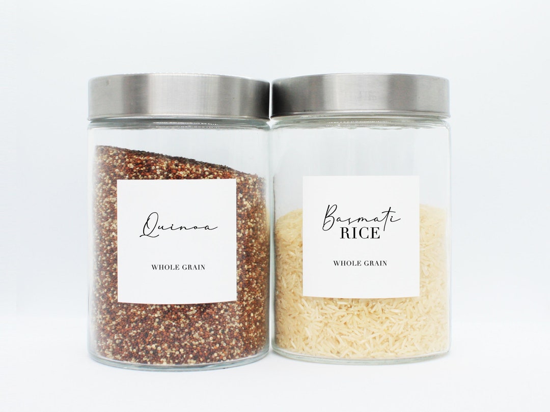 Farmhouse Labels Minimalist Pantry Labels Pantry Jar Etsy
