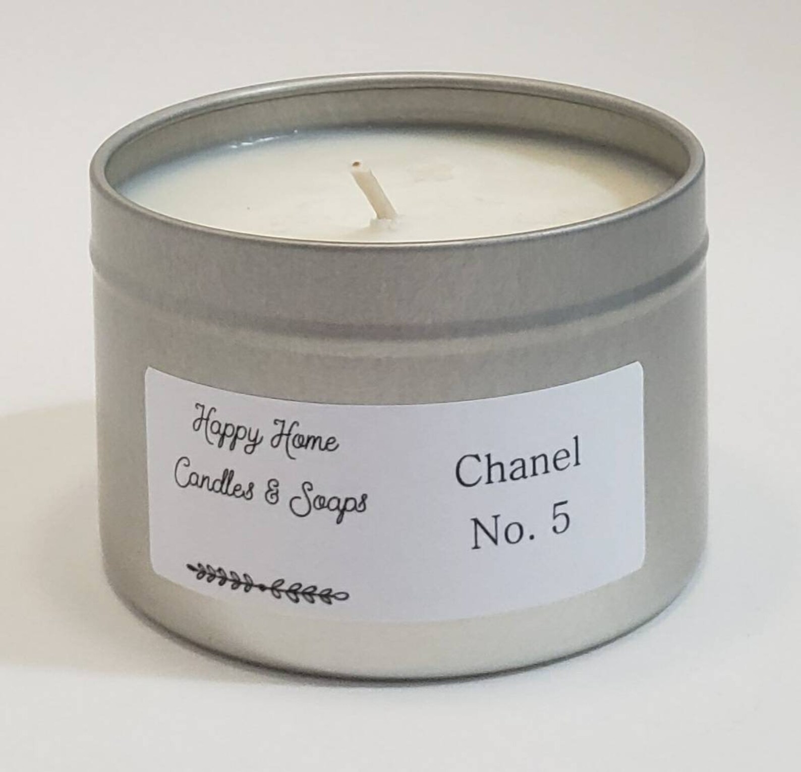 Chanel No. 5 Inspired 8oz Soy Candle Perfume Candle Candle Etsy