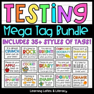 Testing Motivation Tags Candy Testing Gift Tags Smart Cookie Smartie Donut Stress Tags Testing State Assessment Teacher Downloads