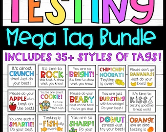 Testing Motivation Tags Candy Testing Gift Tags Smart Cookie Smartie Donut Stress Tags Testing State Assessment Teacher Downloads