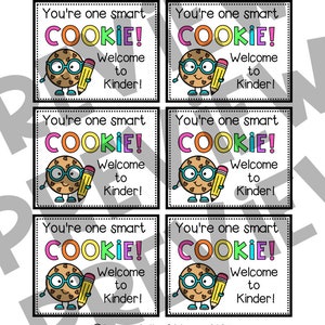 Smart Cookie Gift Tags: Back to School Treats (PDF Download) - Etsy