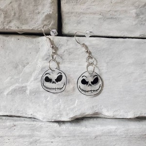 Jack Skellington Dangle Earrings