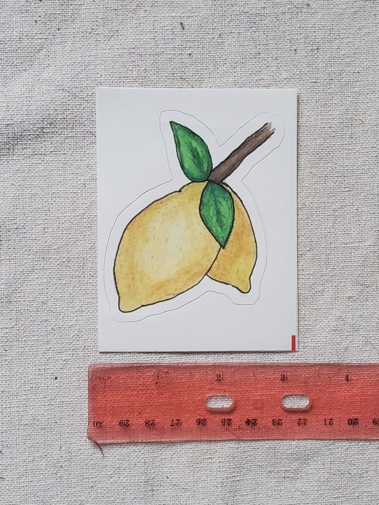 Lemon Vinyl Sticker - Etsy