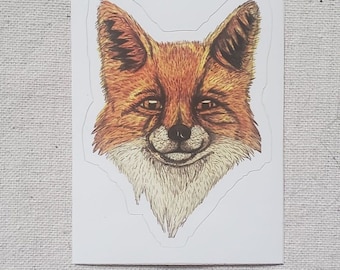 Pegatina de vinilo amigable Fox