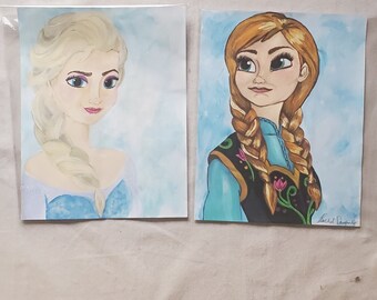 Retrato de Anna y Elsa