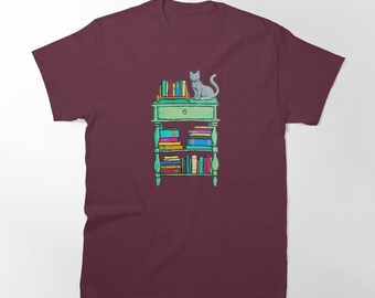 Camiseta Cat Library