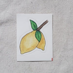 Lemon Vinyl Sticker