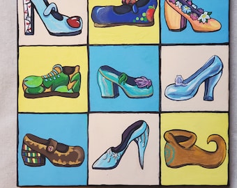 Pintura de zapatos de princesa