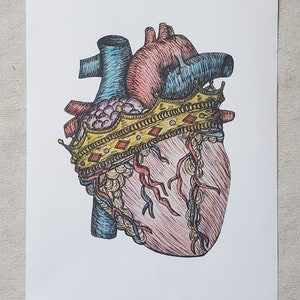 Queen of Hearts Art Print