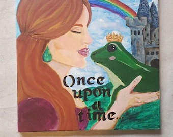 Princesa Besando Rana Pintura