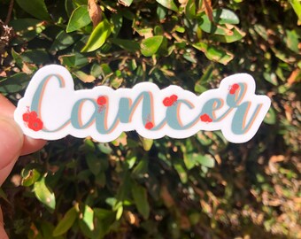 Cancer Zodiac Vinyl Sticker