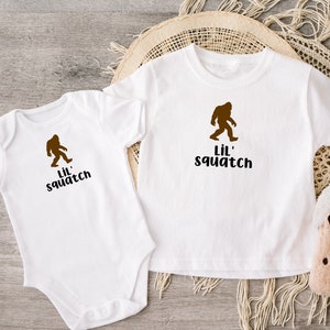 Lil Squatch, Sasquatch Baby, Bigfoot Baby, Bigfoot , Toddler Sasquatch Shirt