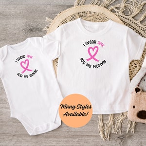 Breast Cancer Support Shirt Kids, Breast Cancer Support Bodysuit