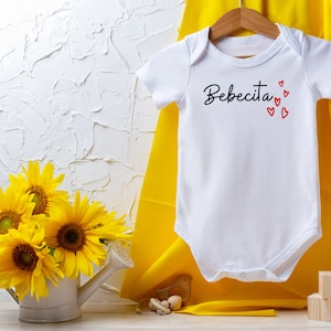 Bebecita Baby Bodysuit, Latina Baby Bodysuit, newborn baby gift, baby gift ideas, Latina Baby Gift