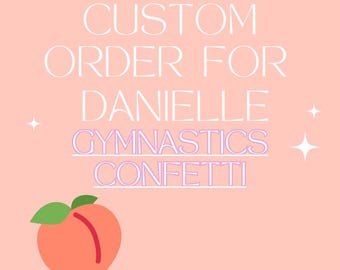 Custom Designed Gymnastics Confetti