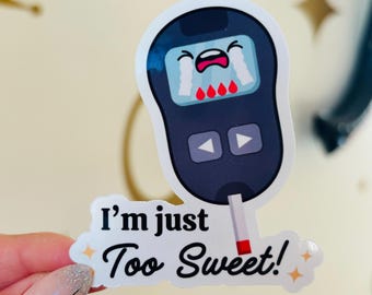 Diabetic Baddie Sticker | Cute Diabetic Gift | Diabetic Baddie Sticker | Glucose Monitor
