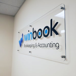 Custom Acrylic Sign - Custom Acrylic Logo - Custom Lobby Sign - Personalized Signs - Plexiglass Sign - Storefront Logo Sign