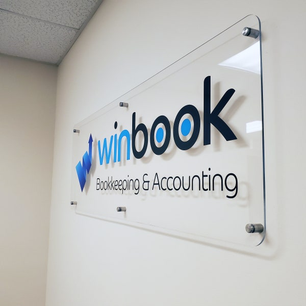 Custom Acrylic Sign - Custom Acrylic Logo - Custom Lobby Sign - Personalized Signs - Plexiglass Sign - Storefront Logo Sign