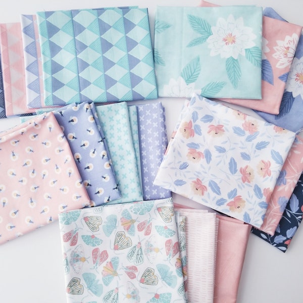 Lot de 4 gros morceaux « Twilight » de Moda Fabrics (17 pièces)