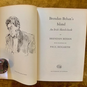 First Edition Illustrated Hardback 1962 Brendan Behan&#39;s Island