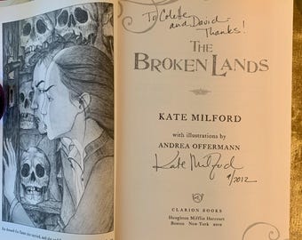 Signed American First Edition 'The Broken Lands' by Kate Milford Hardback With Dust Jacket 2012