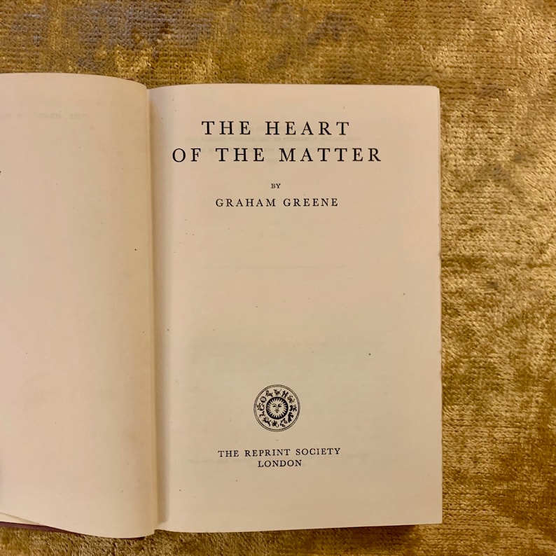 The Heart of the Matter by Graham Greene a Vintage Hardback Book From ...