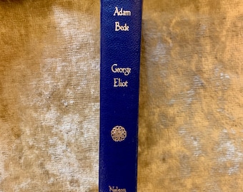 Adam Bede van George Eliot, een vintage, leergebonden boek met harde kaft