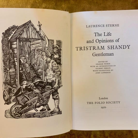 Tristram Shandy by Laurence Sterne a Vintage Folio Society Book