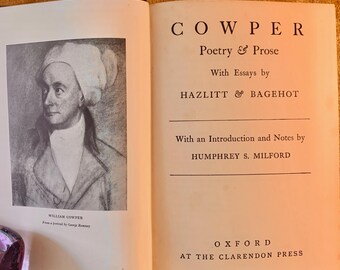 Un millésime relié « Cowper : poésie et prose » 1939