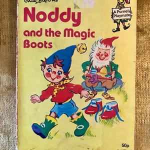 Noddy and the Magic Boots by Enid Blyton, a Vintage Softback Children&#39;s Story Book 1982
