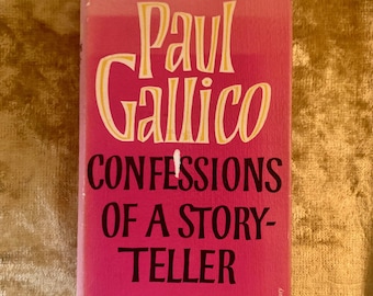 Paul Gallico 'Confessions of a Story-Teller' Vintage Hardback, First Edition, Dust Jacket