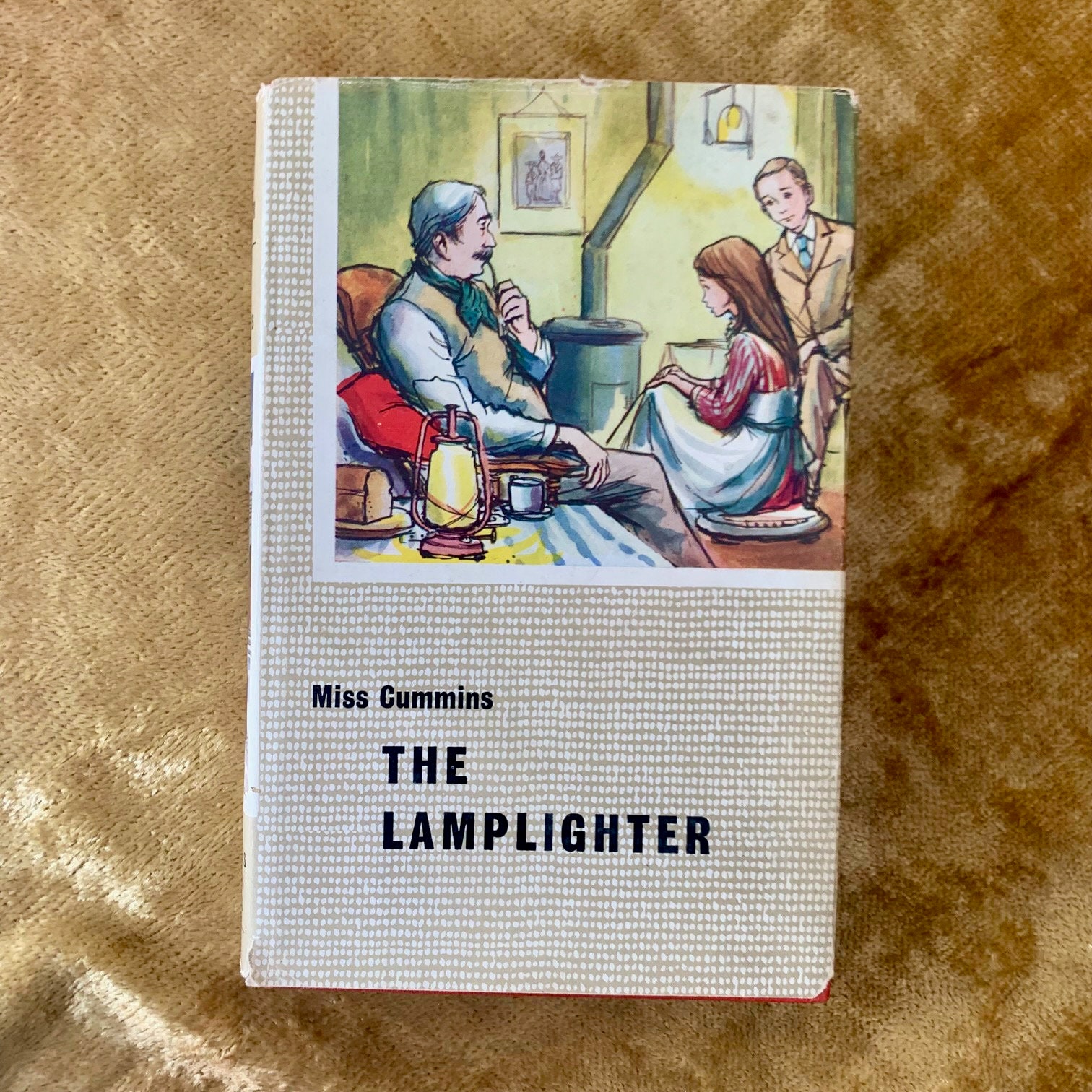The Lamplighter by Miss Cummins Vintage 1950s Childrens Book With Dust