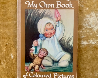 Vintage 1920s Childrens Book 'My Own Book of Coloured Pictures'