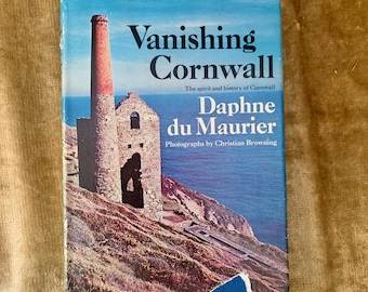 La Cornovaglia che scompare di Daphne Du Maurier, una storia della Cornovaglia in edizione rilegata d'epoca del 1967
