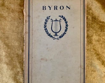 Byron - Una colección ilustrada de poesía vintage en tapa dura, 1941, sobrecubierta, muy buen estado