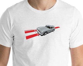 Camiseta de James Bond 007 - Aston Martin DB5 - Arte de James Bond - Camiseta de James Bond - Camiseta de Aston Martin - Regalo de cumpleaños para él