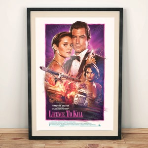 Licence To Kill A3 James Bond 007 Premium Giclée Art Print